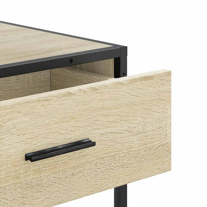 vidaXL Console Table Sonoma Oak 90x35x80 cm Engineered Wood