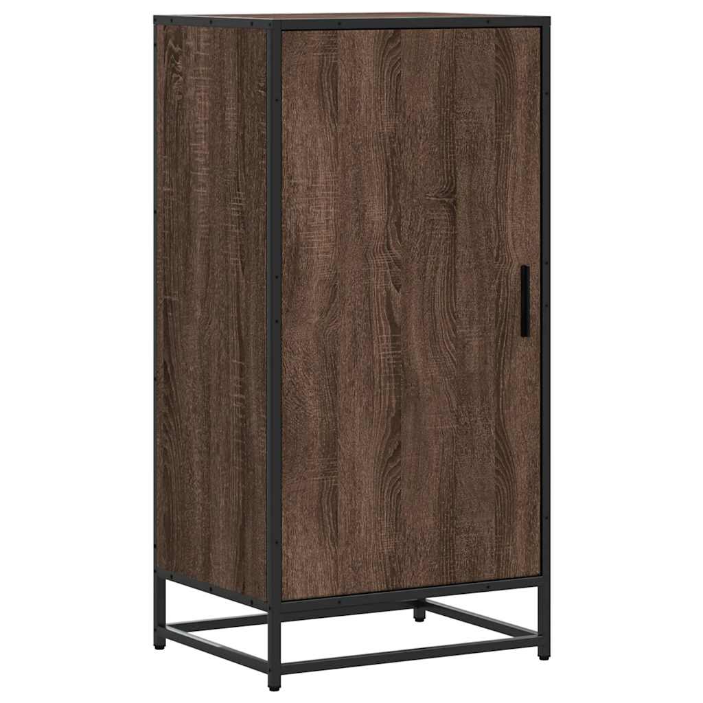 vidaXL Shoe Rack Brown Oak 48x38x97.5 cm Engineered Wood