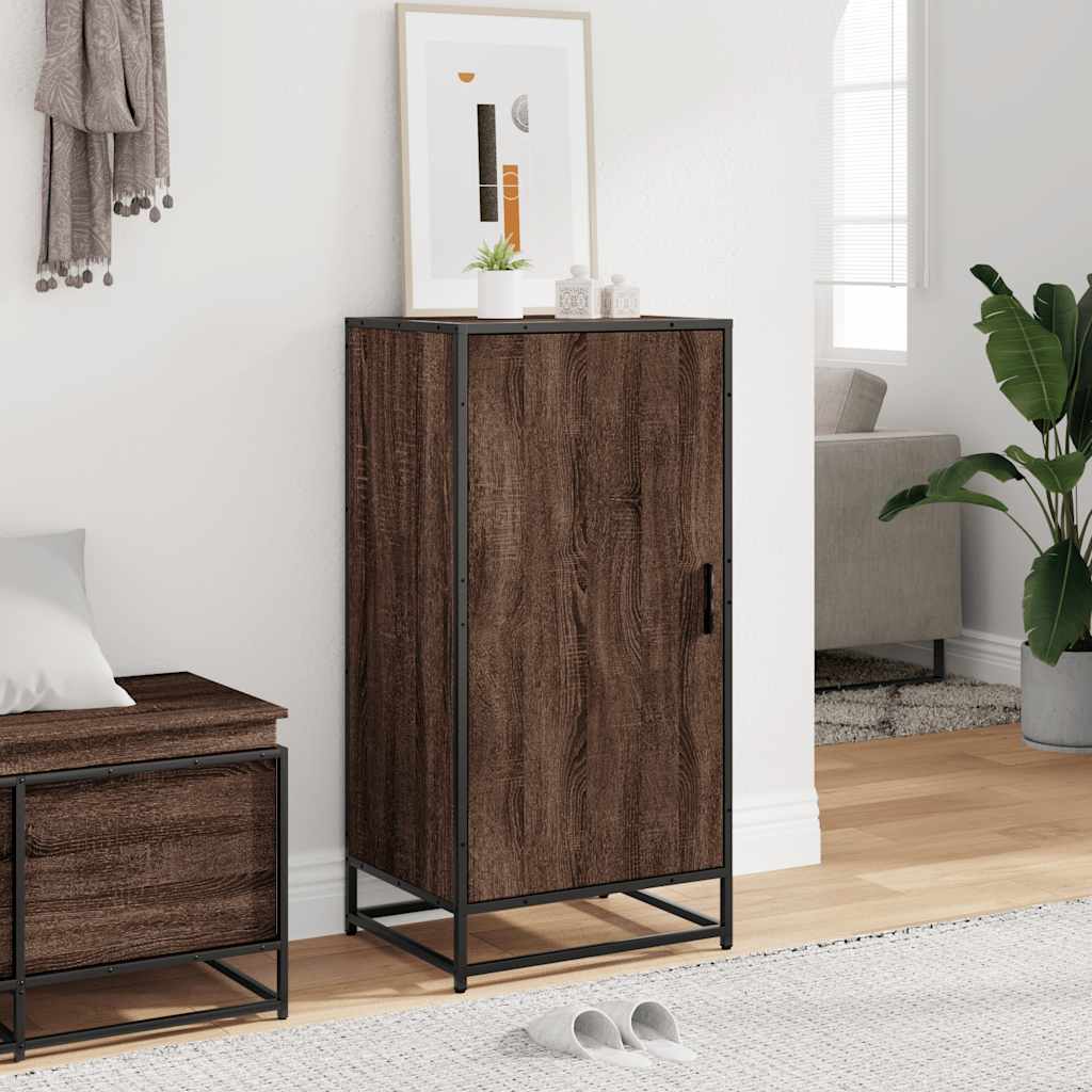 vidaXL Shoe Rack Brown Oak 48x38x97.5 cm Engineered Wood