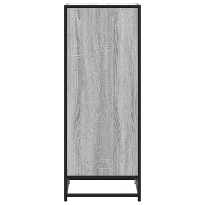 vidaXL Shoe Rack Grey Sonoma 48x38x97.5 cm Engineered Wood