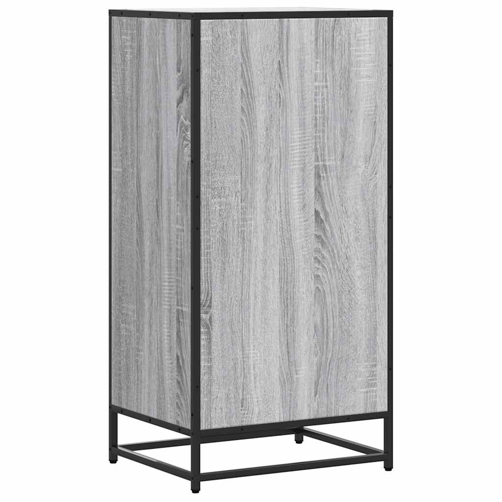 vidaXL Shoe Rack Grey Sonoma 48x38x97.5 cm Engineered Wood