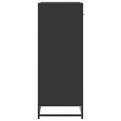 vidaXL Shoe Rack Black 48x38x97.5 cm Engineered Wood