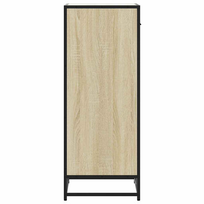 vidaXL Shoe Rack Sonoma Oak 48x38x97.5 cm Engineered Wood