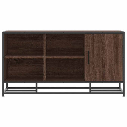 vidaXL Shoe Bench Brown Oak 100x40x53,5 cm Engineered Wood and Metal