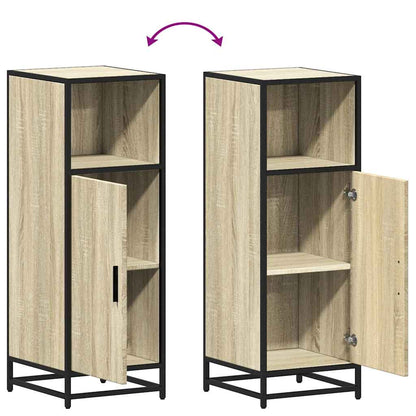 vidaXL Bathroom Cabinet Sonoma Oak 35x37.5x100 cm Engineered Wood