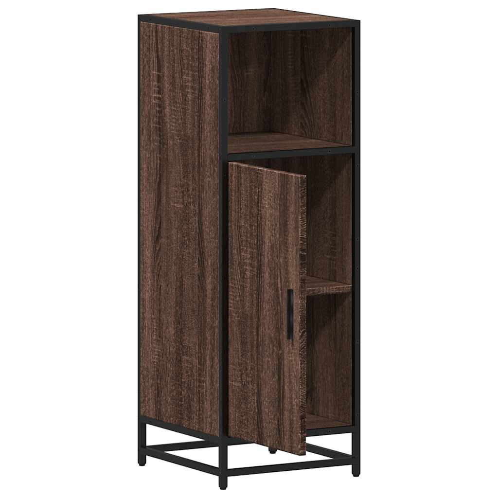vidaXL Bathroom Cabinet Brown Oak 35x37.5x100 cm Engineered Wood