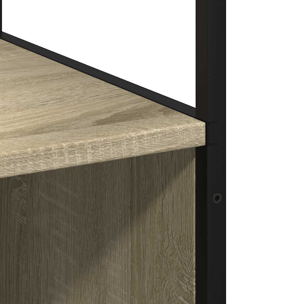 vidaXL Bathroom Cabinet Sonoma Oak 35x37,5x166 cm Engineered Wood