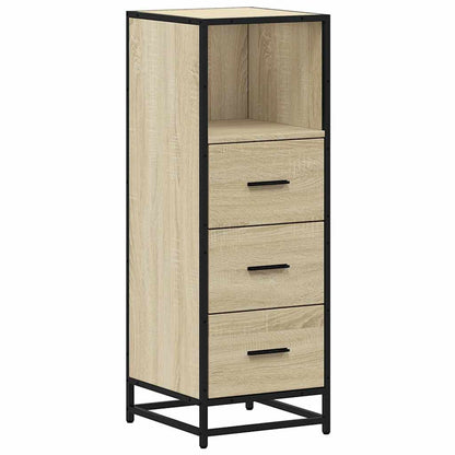 vidaXL Bathroom Cabinet Sonoma Oak 35x37,5x100 cm Engineered Wood