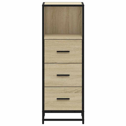 vidaXL Bathroom Cabinet Sonoma Oak 35x37.5x100 cm Engineered Wood