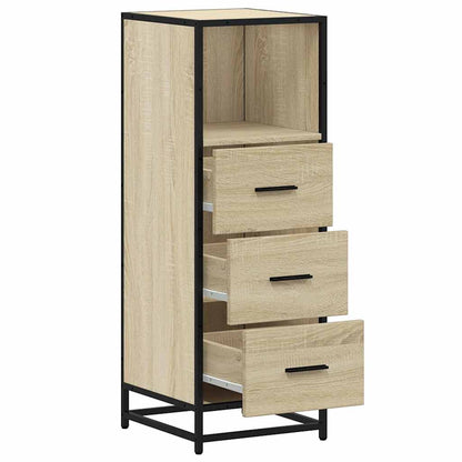 vidaXL Bathroom Cabinet Sonoma Oak 35x37.5x100 cm Engineered Wood