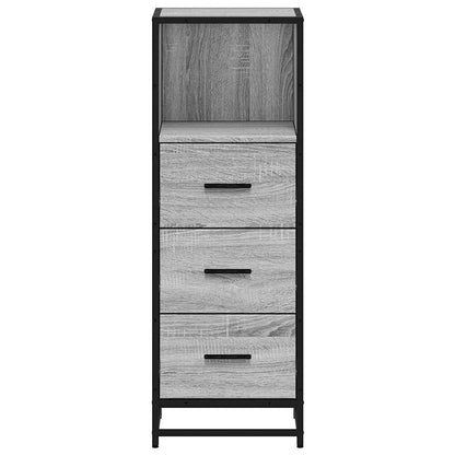 vidaXL Bathroom Cabinet Grey Sonoma 35x37.5x100 cm Engineered Wood