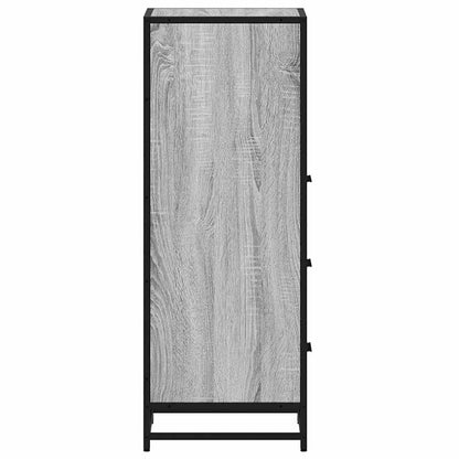 vidaXL Bathroom Cabinet Grey Sonoma 35x37.5x100 cm Engineered Wood