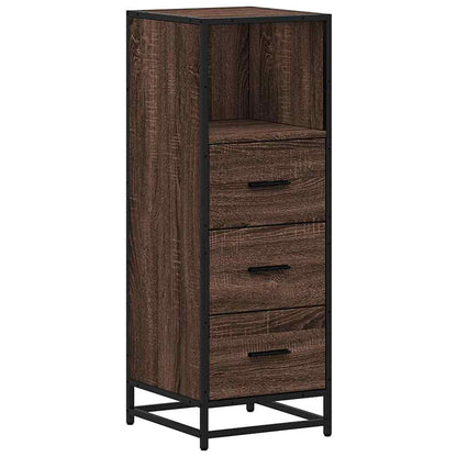 vidaXL Bathroom Cabinet Brown Oak 35x37,5x100 cm Engineered Wood