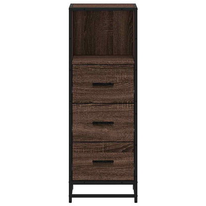 vidaXL Bathroom Cabinet Brown Oak 35x37,5x100 cm Engineered Wood