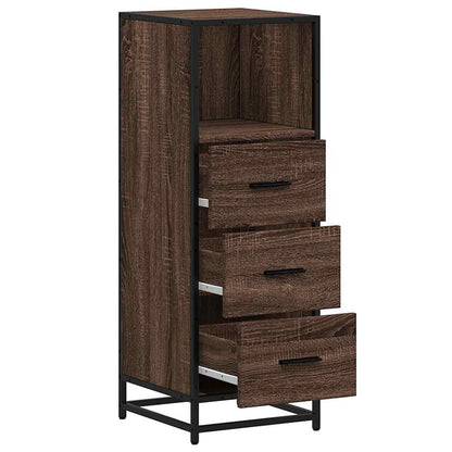 vidaXL Bathroom Cabinet Brown Oak 35x37,5x100 cm Engineered Wood