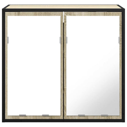 vidaXL Bathroom Mirror Cabinet Sonoma Oak 65x20x60 cm Engineered Wood