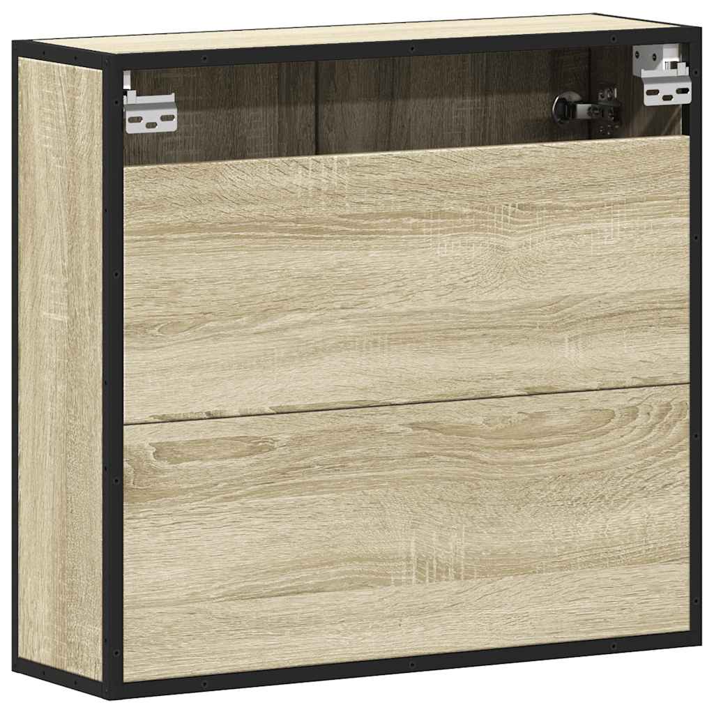 vidaXL Bathroom Mirror Cabinet Sonoma Oak 65x20x60 cm Engineered Wood