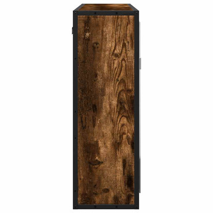 vidaXL Bathroom Mirror Cabinet Smoked Oak 65x20x60 cm Engineered Wood