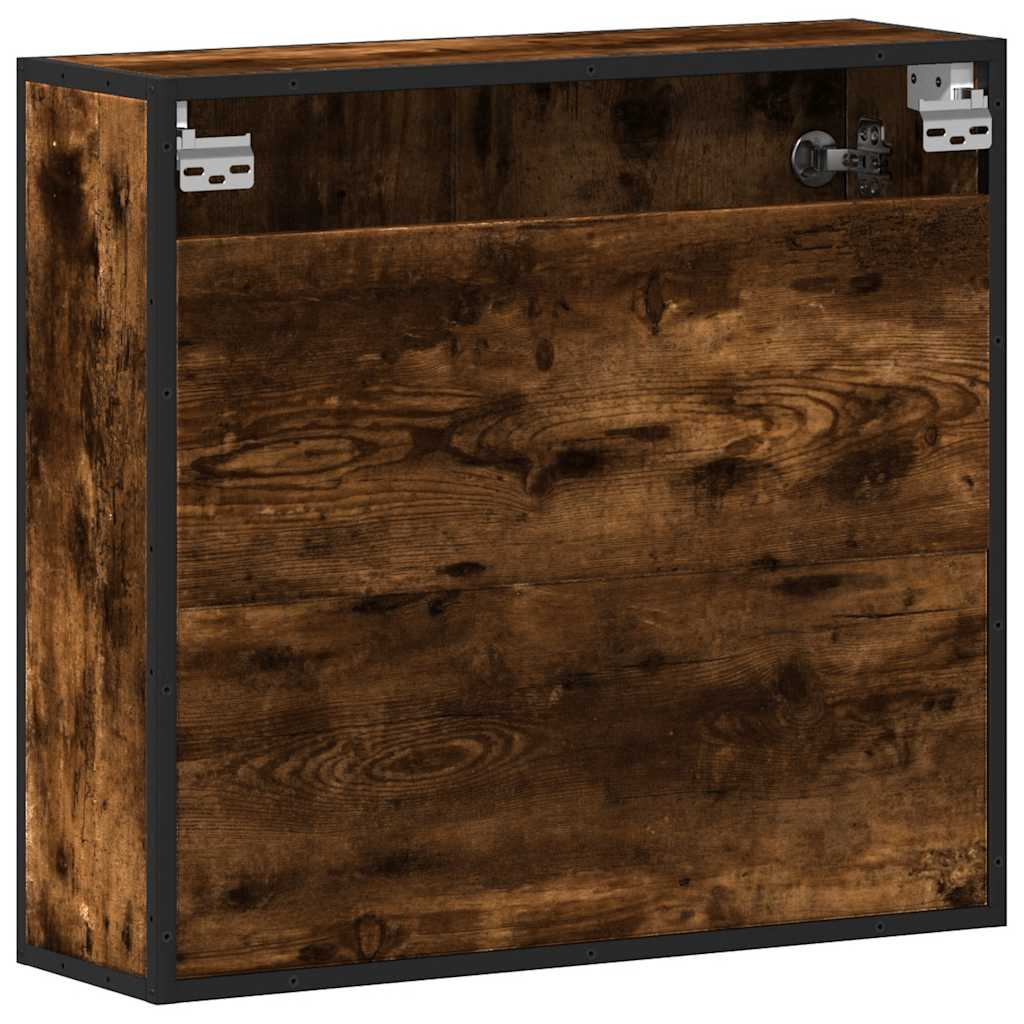 vidaXL Bathroom Mirror Cabinet Smoked Oak 65x20x60 cm Engineered Wood