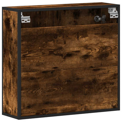vidaXL Bathroom Mirror Cabinet Smoked Oak 65x20x60 cm Engineered Wood