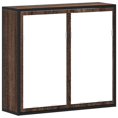 vidaXL Bathroom Mirror Cabinet Brown Oak 65x20x60 cm Engineered Wood