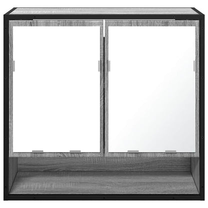 vidaXL Bathroom Mirror Cabinet Grey Sonoma 65x20x60 cm Engineered Wood