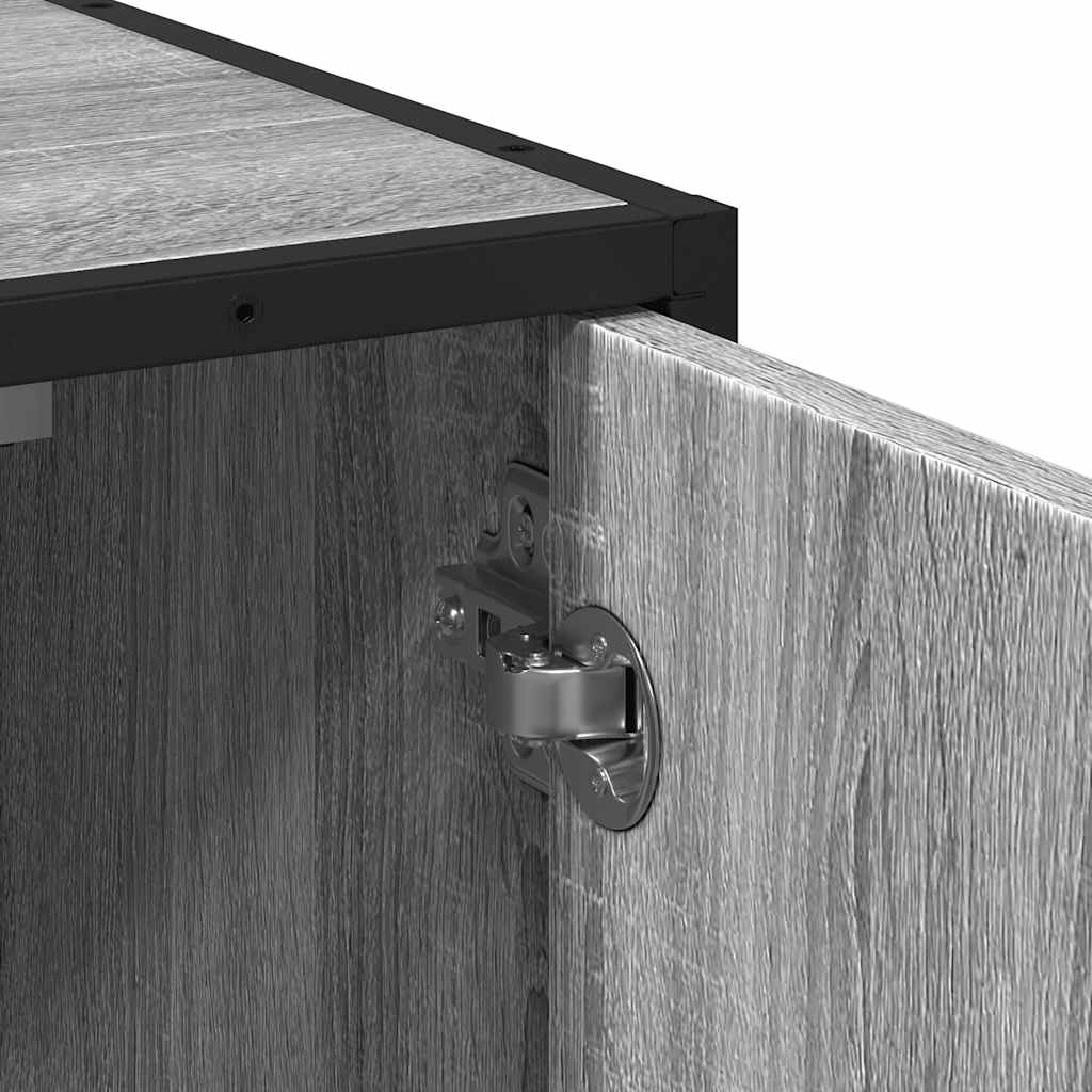 vidaXL Bathroom Sink Cabinet Grey Sonoma 65x33x60 cm Engineered Wood