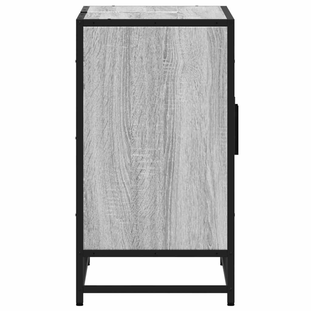 vidaXL Bathroom Sink Cabinet Grey Sonoma 90x33x60 cm Engineered Wood