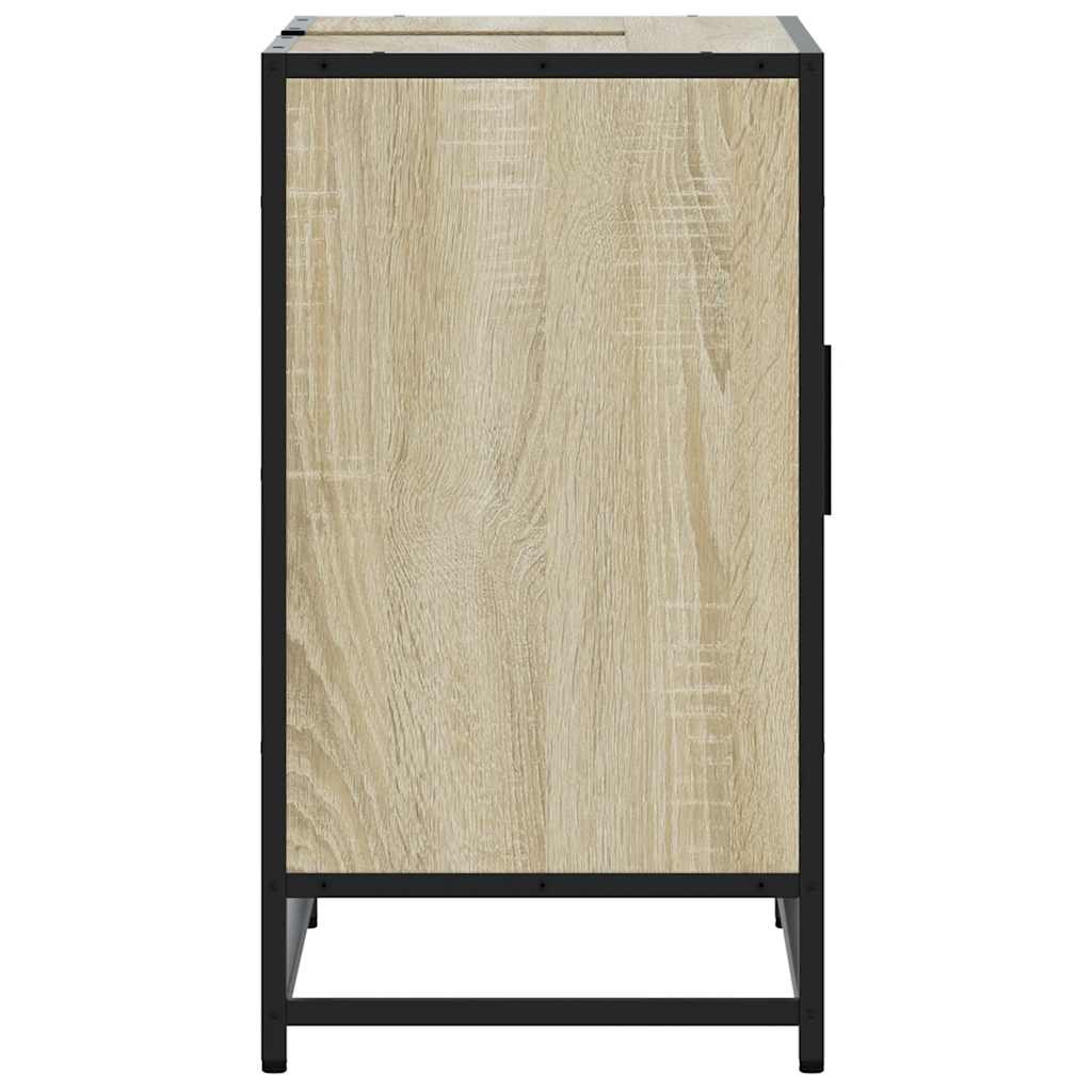 vidaXL Bathroom Sink Cabinet Sonoma Oak 65x33x60 cm Engineered Wood