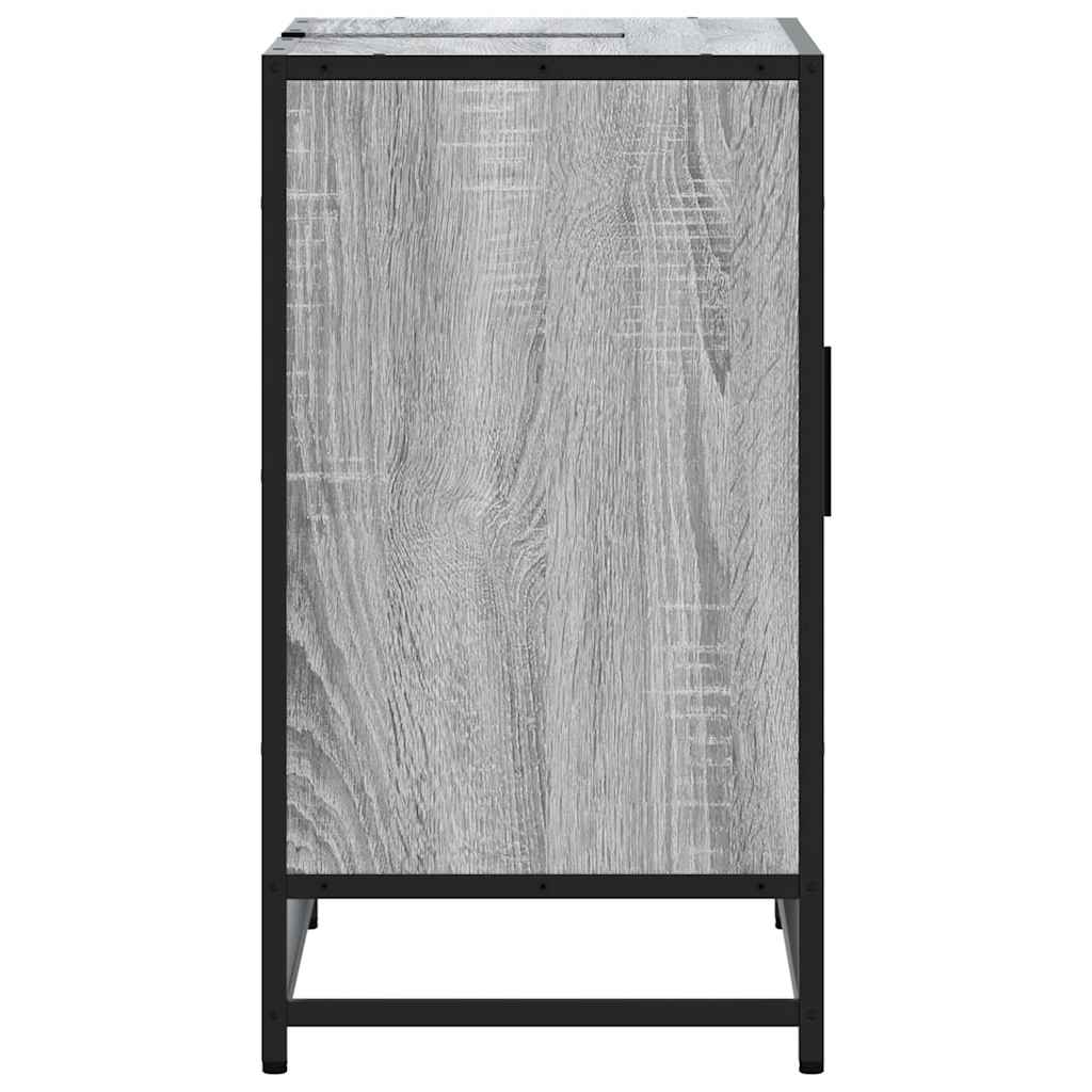 vidaXL Bathroom Sink Cabinet Grey Sonoma 65x33x60 cm Engineered Wood