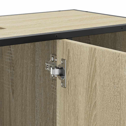 vidaXL Bathroom Sink Cabinet Sonoma Oak 80x33x60 cm Engineered Wood