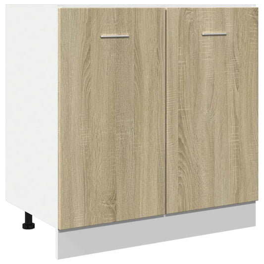 vidaXL Bottom Cabinet "Lyon" Sonoma Oak 80x46x81,5 cm Engineered Wood