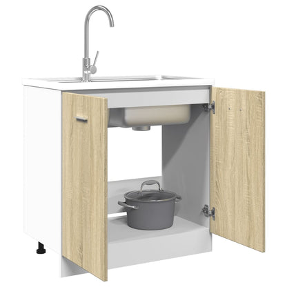 vidaXL Bottom Cabinet Lyon Sonoma Oak 80x46x81.5 cm Engineered Wood