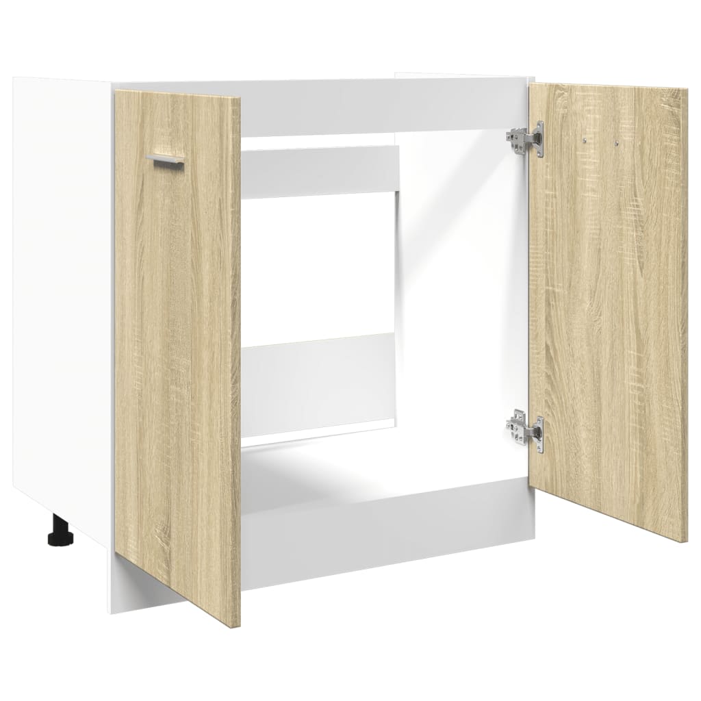vidaXL Bottom Cabinet Lyon Sonoma Oak 80x46x81.5 cm Engineered Wood