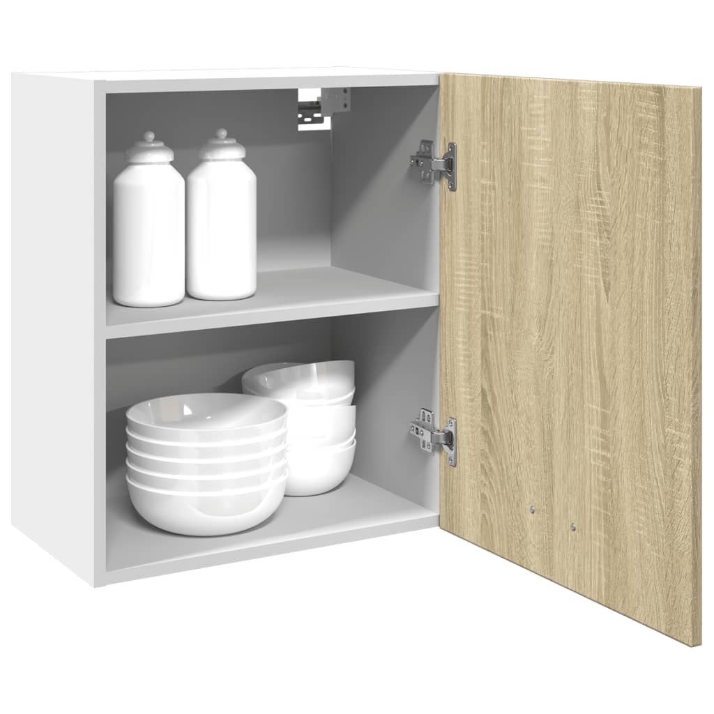 vidaXL Wall Mounted Cabinet Lyon Sonoma Oak 50x31x60 cm Engineered Wood