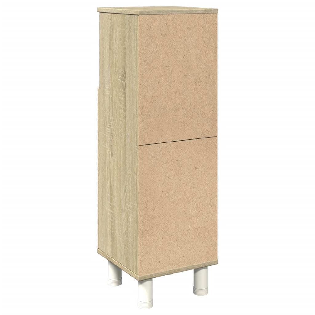 vidaXL Bathroom Cabinet Sonoma Oak 30.5x30x95 cm Engineered Wood