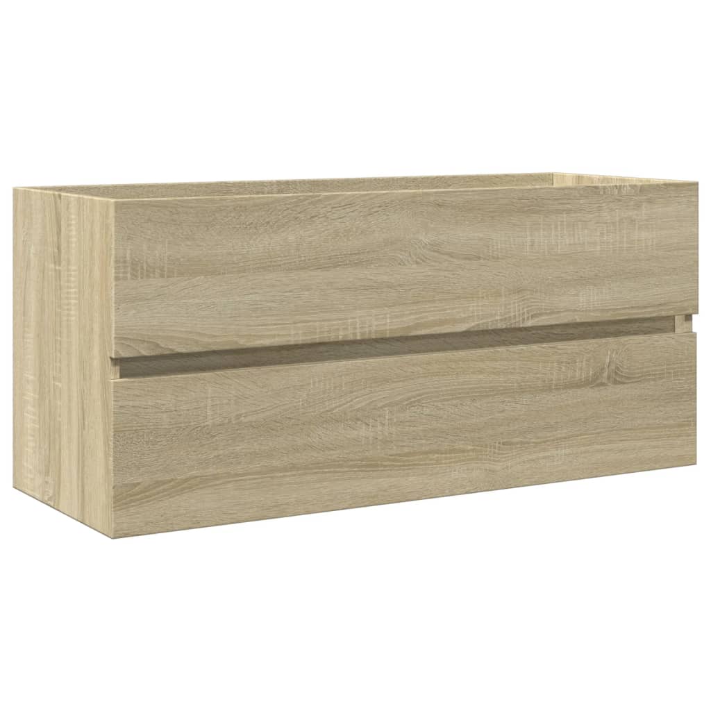 vidaXL Bathroom Sink Cabinet Sonoma Oak 100x38.5x45 cm Engineered Wood