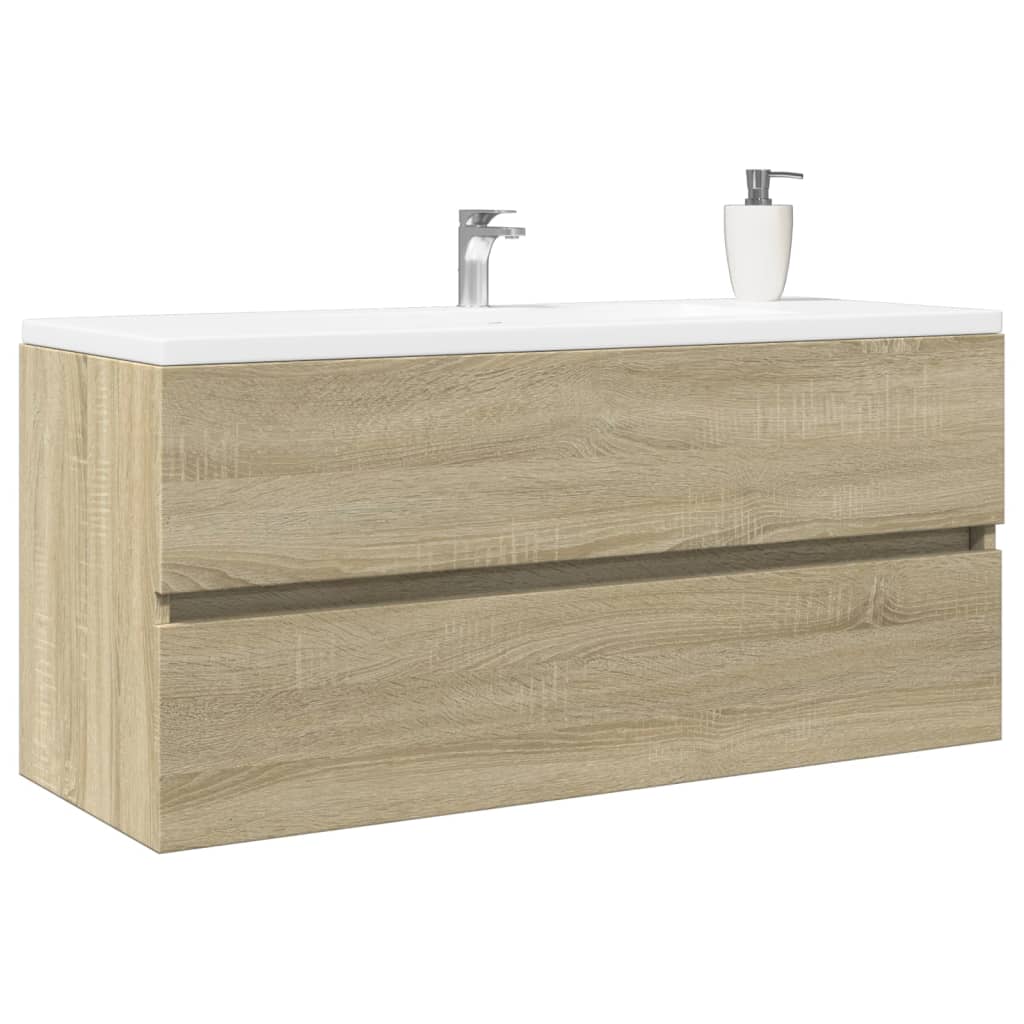 vidaXL Bathroom Sink Cabinet Sonoma Oak 100x38,5x45 cm Engineered Wood