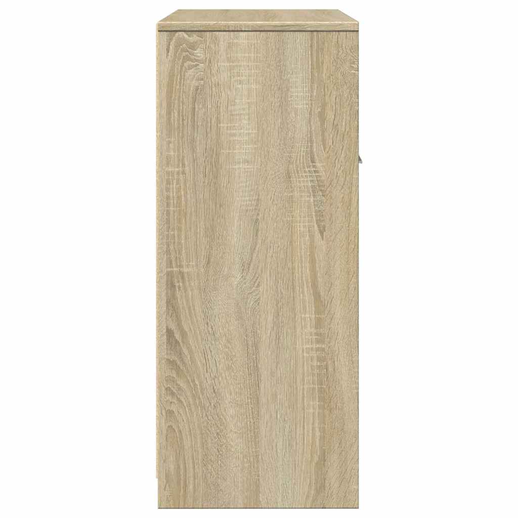 vidaXL Bathroom Cabinet Sonoma Oak 60x33x80 cm Engineered Wood