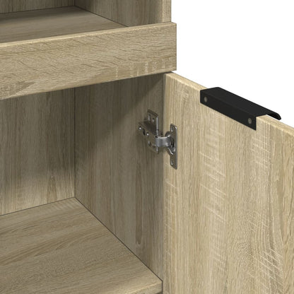 vidaXL Bathroom Cabinet Sonoma Oak 32x34x188,5 cm Engineered Wood