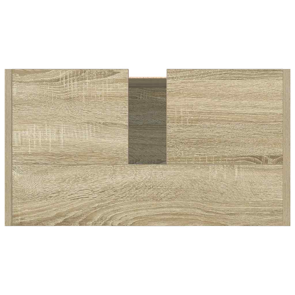 vidaXL Bathroom Cabinet Sonoma Oak 58x33x60 cm Engineered Wood