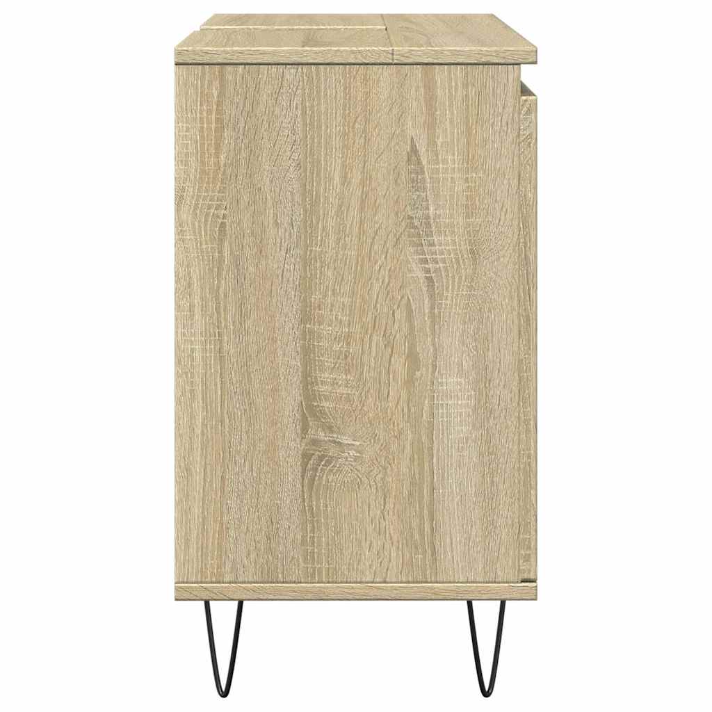 vidaXL Bathroom Cabinet Sonoma Oak 58x33x60 cm Engineered Wood