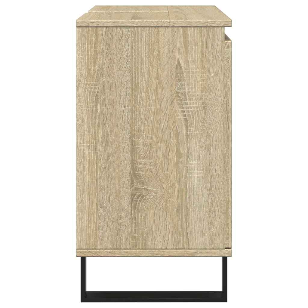 vidaXL Bathroom Cabinet Sonoma Oak 58x33x60 cm Engineered Wood
