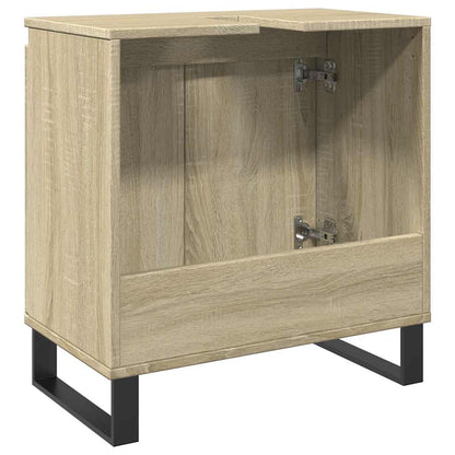 vidaXL Bathroom Cabinet Sonoma Oak 58x33x60 cm Engineered Wood