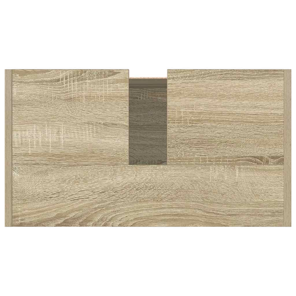 vidaXL Bathroom Cabinet Sonoma Oak 58x33x60 cm Engineered Wood