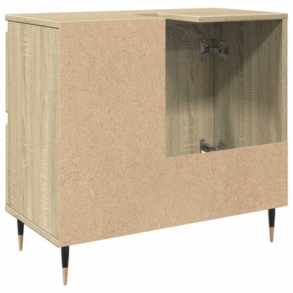vidaXL Bathroom Sink Cabinet Sonoma Oak 65x33x60 cm Engineered Wood