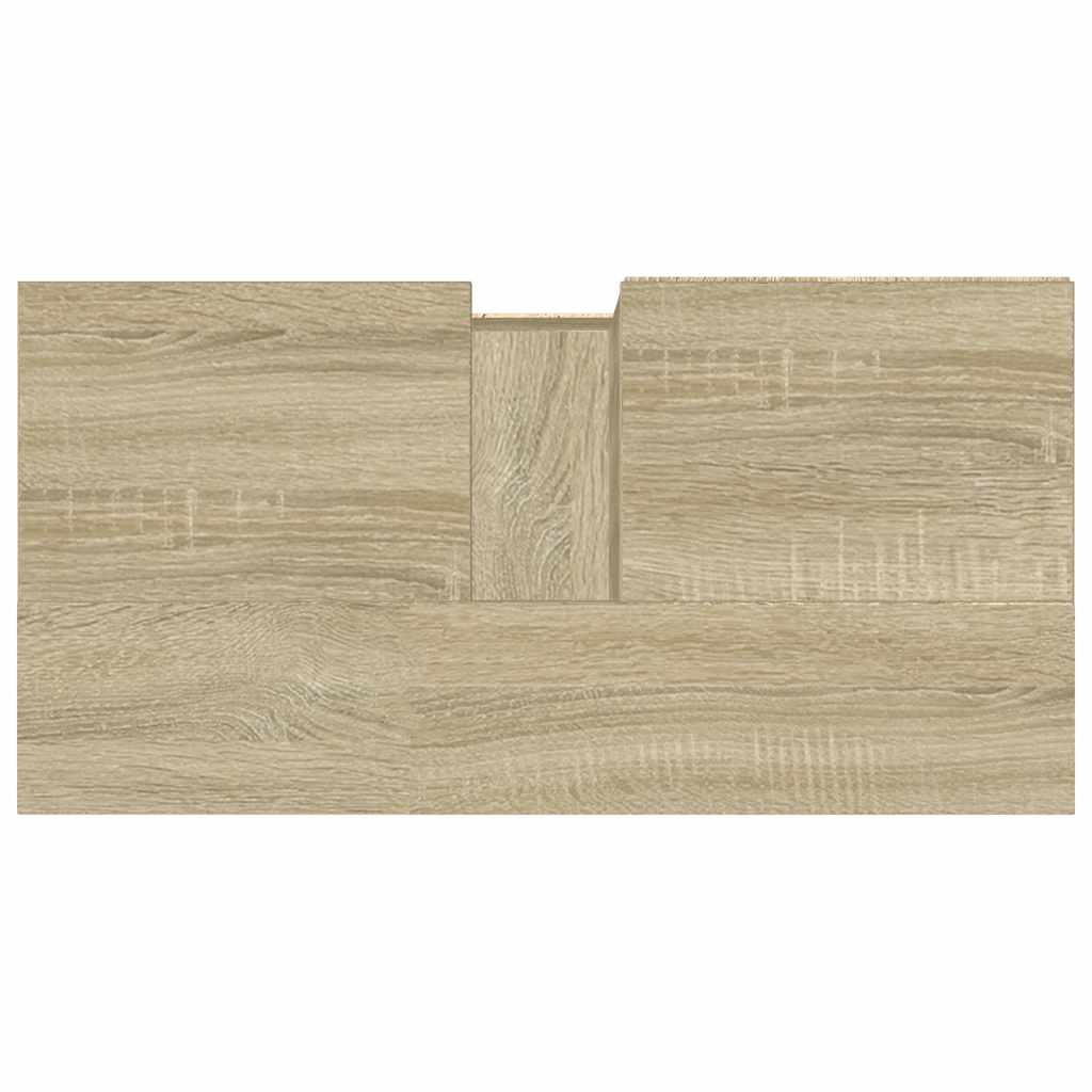 vidaXL Bathroom Sink Cabinet Sonoma Oak 65x33x60 cm Engineered Wood