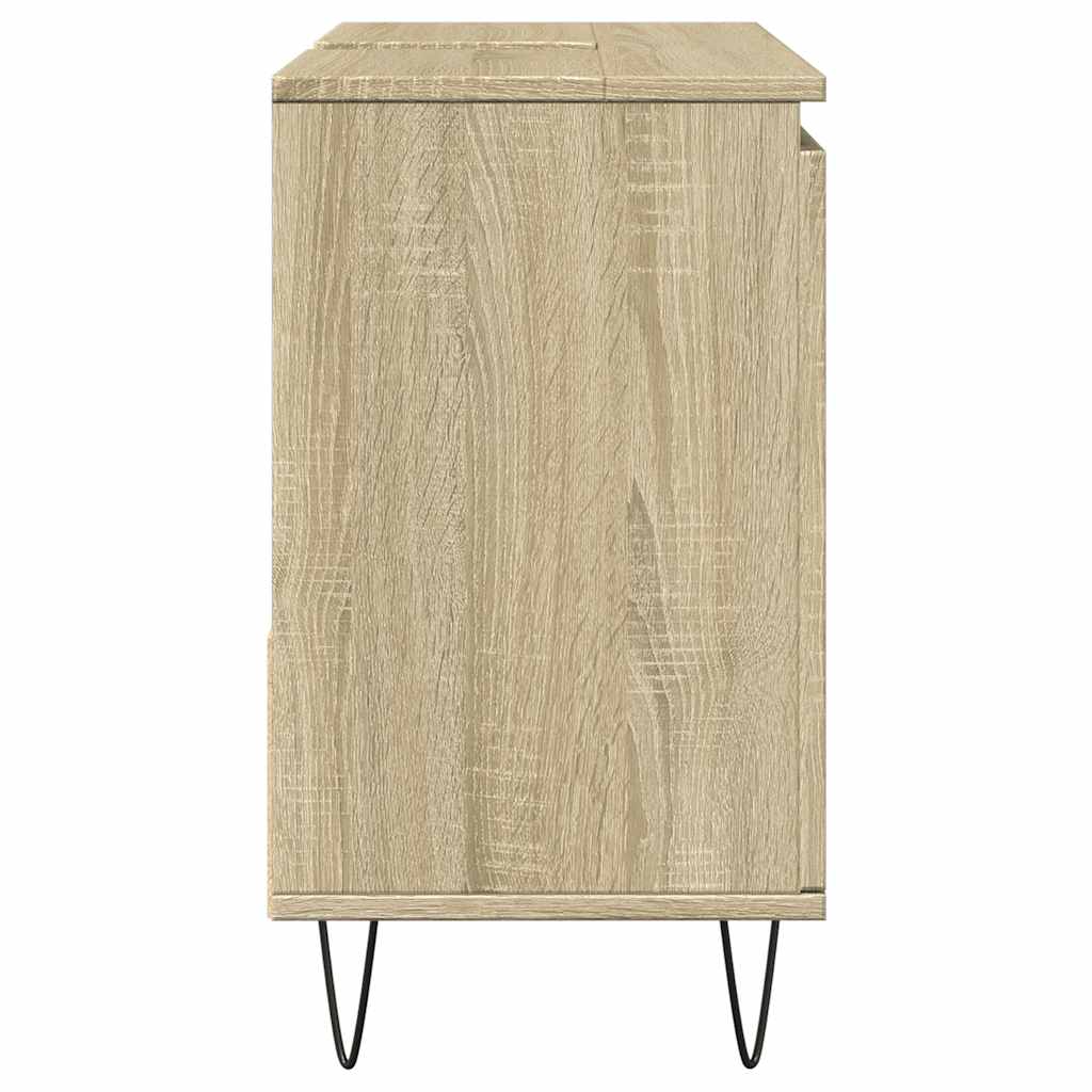 vidaXL Bathroom Cabinet Sonoma Oak 65x33x60 cm Engineered Wood