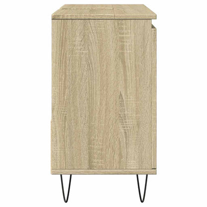 vidaXL Bathroom Cabinet Sonoma Oak 65x33x60 cm Engineered Wood