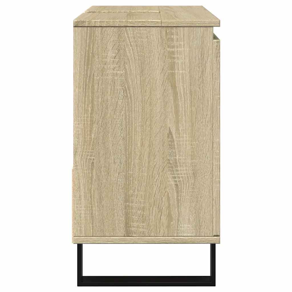 vidaXL Bathroom Cabinet Sonoma Oak 65x33x60 cm Engineered Wood